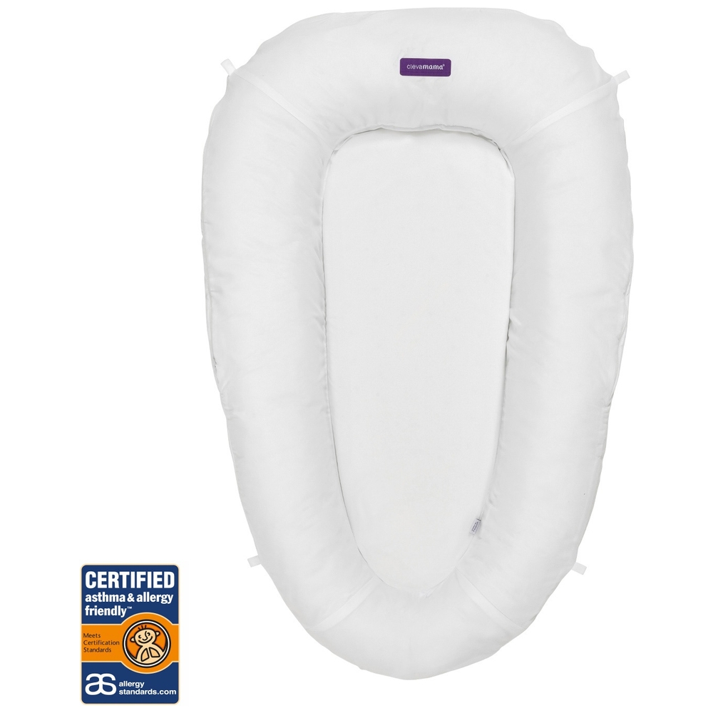 ClevaMama ClevaFoam Baby Pod Weiß/Grau