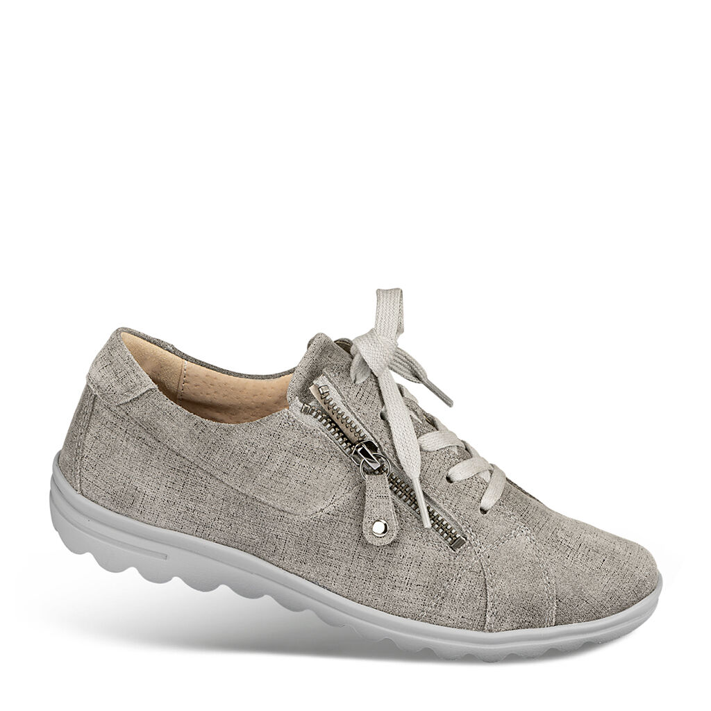 DAMEN - Schnürschuh MAXIMA grau-geprägt