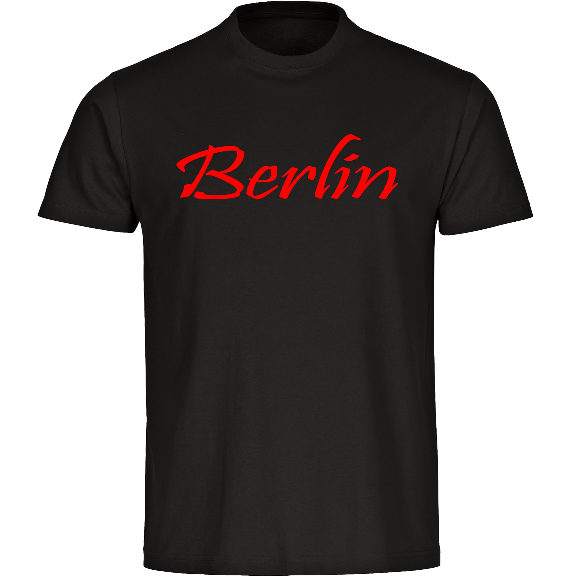 multifanshop® Kinder T-Shirt - Berlin rot - Schriftzug - Druck rot