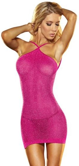 VIP Mini Jurkje - Hot Pink Metallic