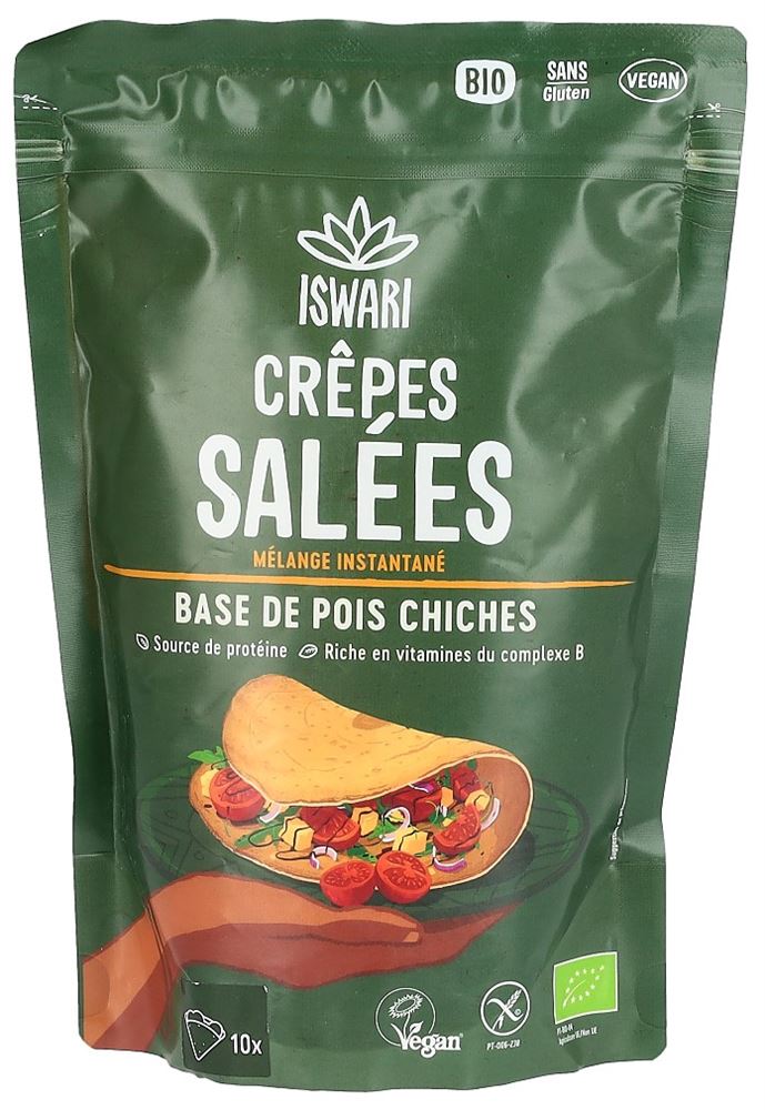 ISWARI Instand Mix Plv salzige Crepes BIO Btl 250 g