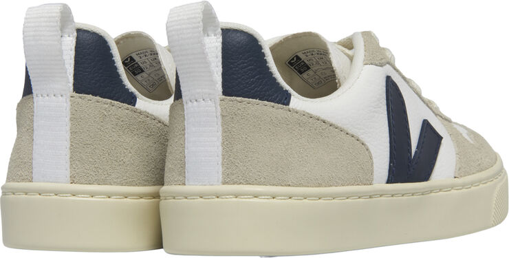 Veja Small V-10 Laces Extra-white_nautico_almond