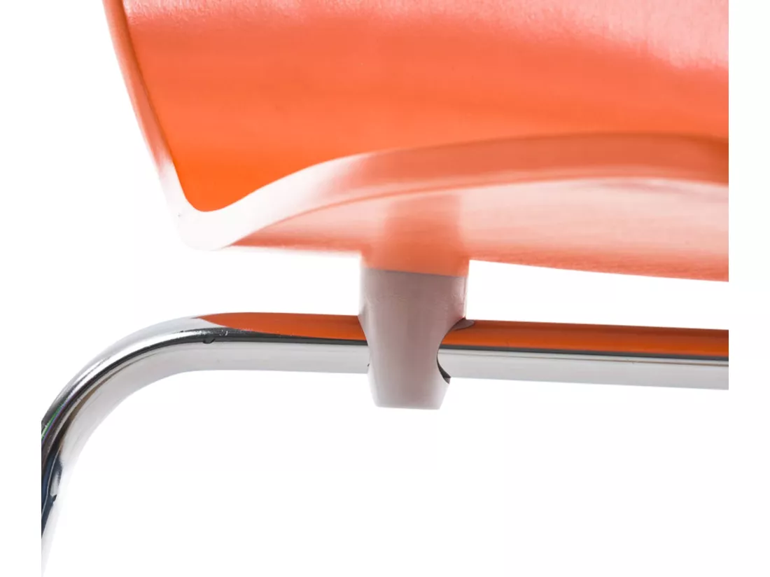 Chaise de conférence - Bois - Orange - Aaron