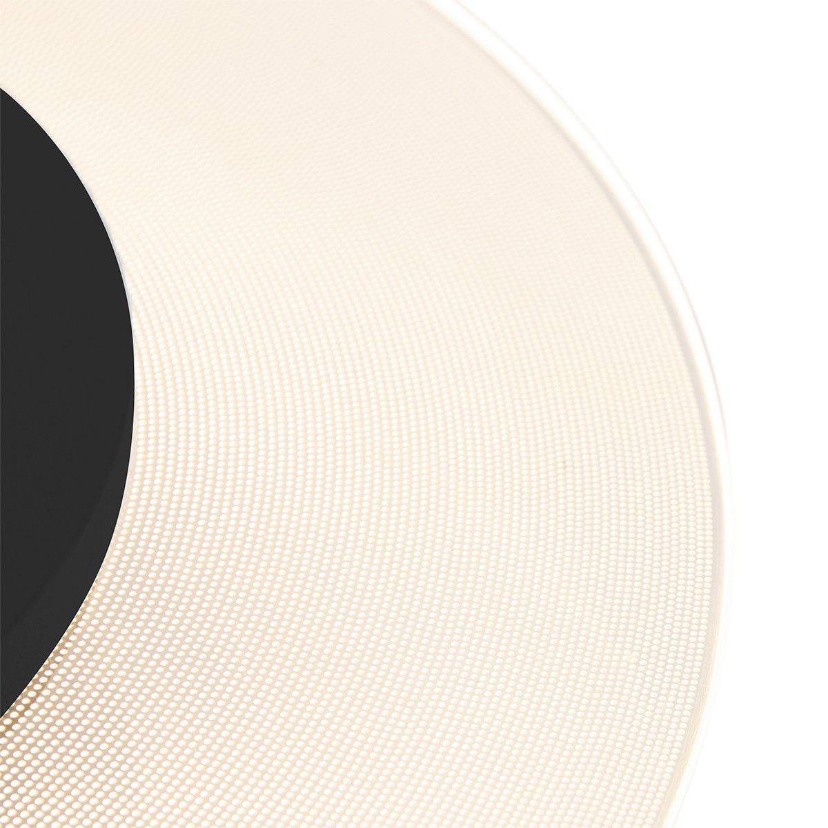 Moderne plafondlamp wit met zwart 36cm incl. LED - Lido