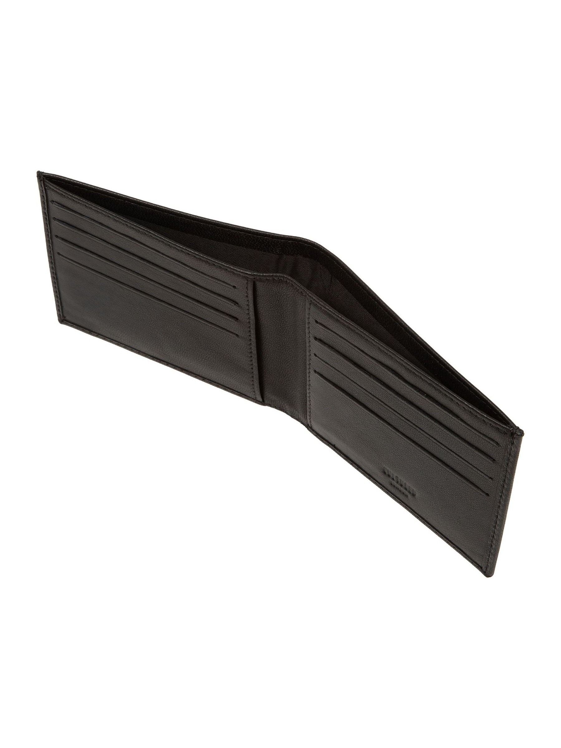 Zwart - Cultured London 'Oliver' Leather Wallet