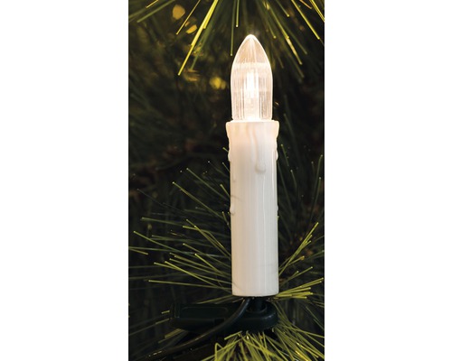 Konstsmide kaarslichtsnoer, 9,6 m + 1,5 m aansluitdraad, 25 LED's, warm wit licht