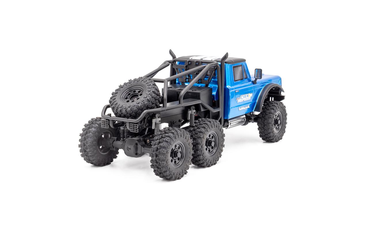 Scale Crawler CRX18 Flat Cage 6x6 Blau, RTR, 1:18<br>Kleiner 3-Achs Rock Crawler im RTR Set