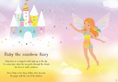 Little Sticker Dolly Dressing Rainbow Fairy - Little Sticker Dolly Dressing (Paperback)
