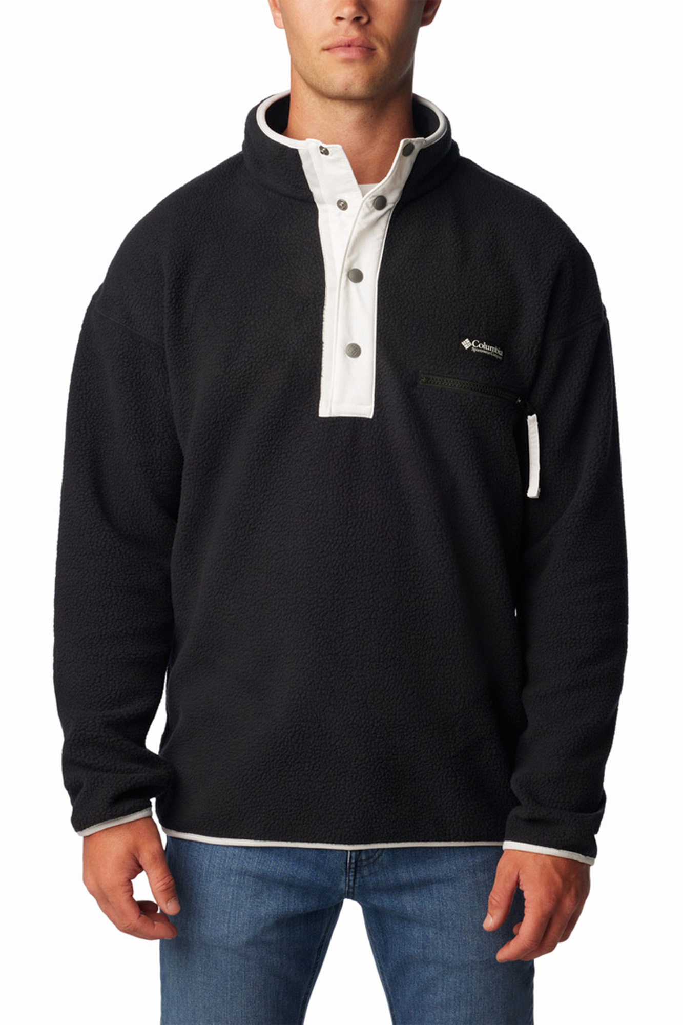 Jaqueta masculina Columbia™ Helvetia™ com fecho de pressão e fleece