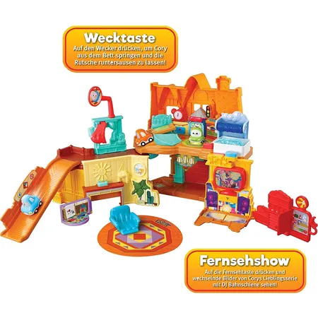 VTech Tut Tut Cory Flitzer - Corys Haus aus der TV-Serie auf Netflix und 3 Minifahrzeugen