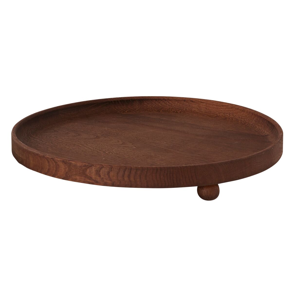 Inka rundt trebrett 30 cm, dark