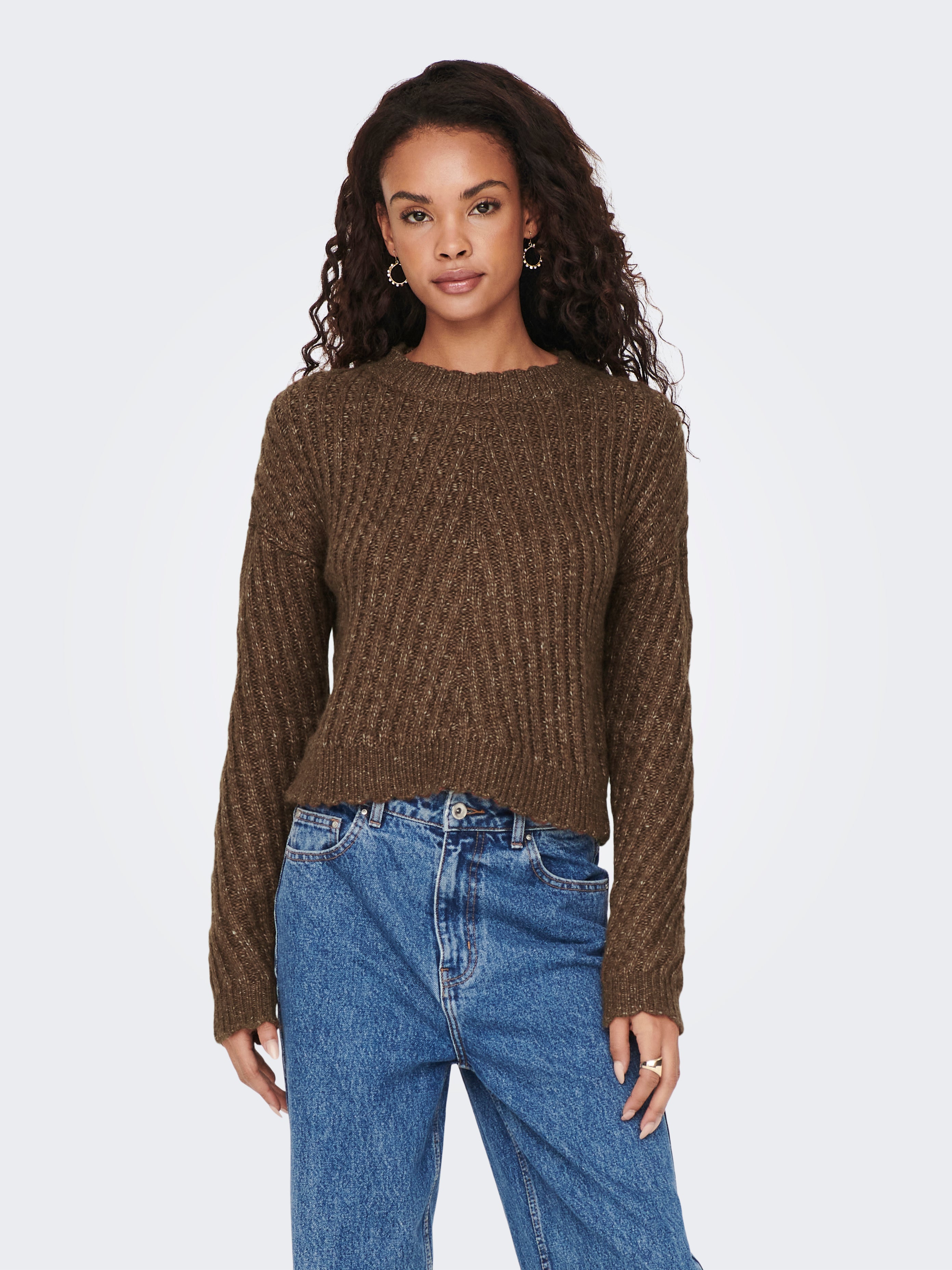 ONLNEW Strickpullover Potting Soil