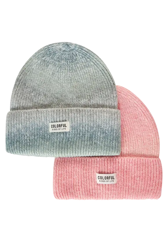 Beanie mit Farbverlauf - polar mint