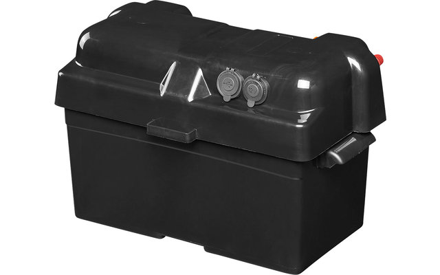 PAT Batteriebox V02 mit USB-Steckdose, 12V-Steckdose & Voltmeter IP44