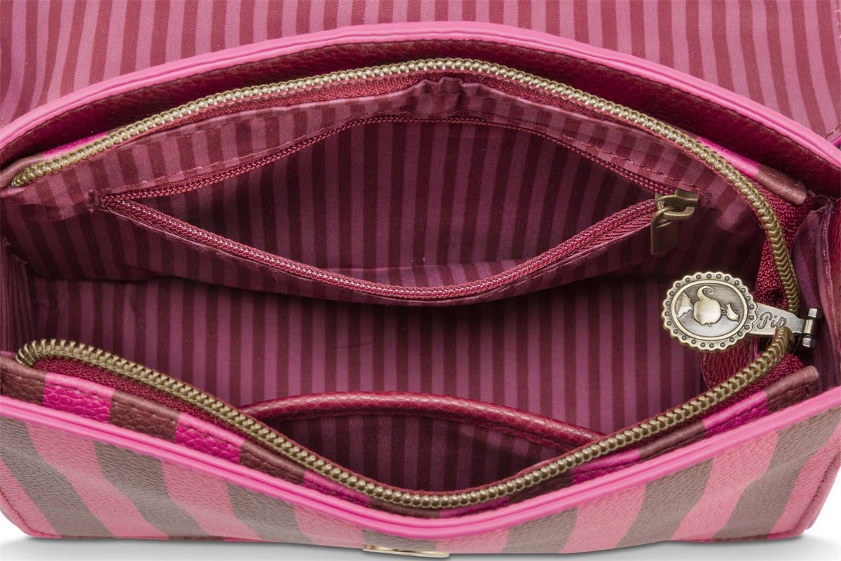 Pip Studio Frances Cross Body Bag Small Stripe Pink
