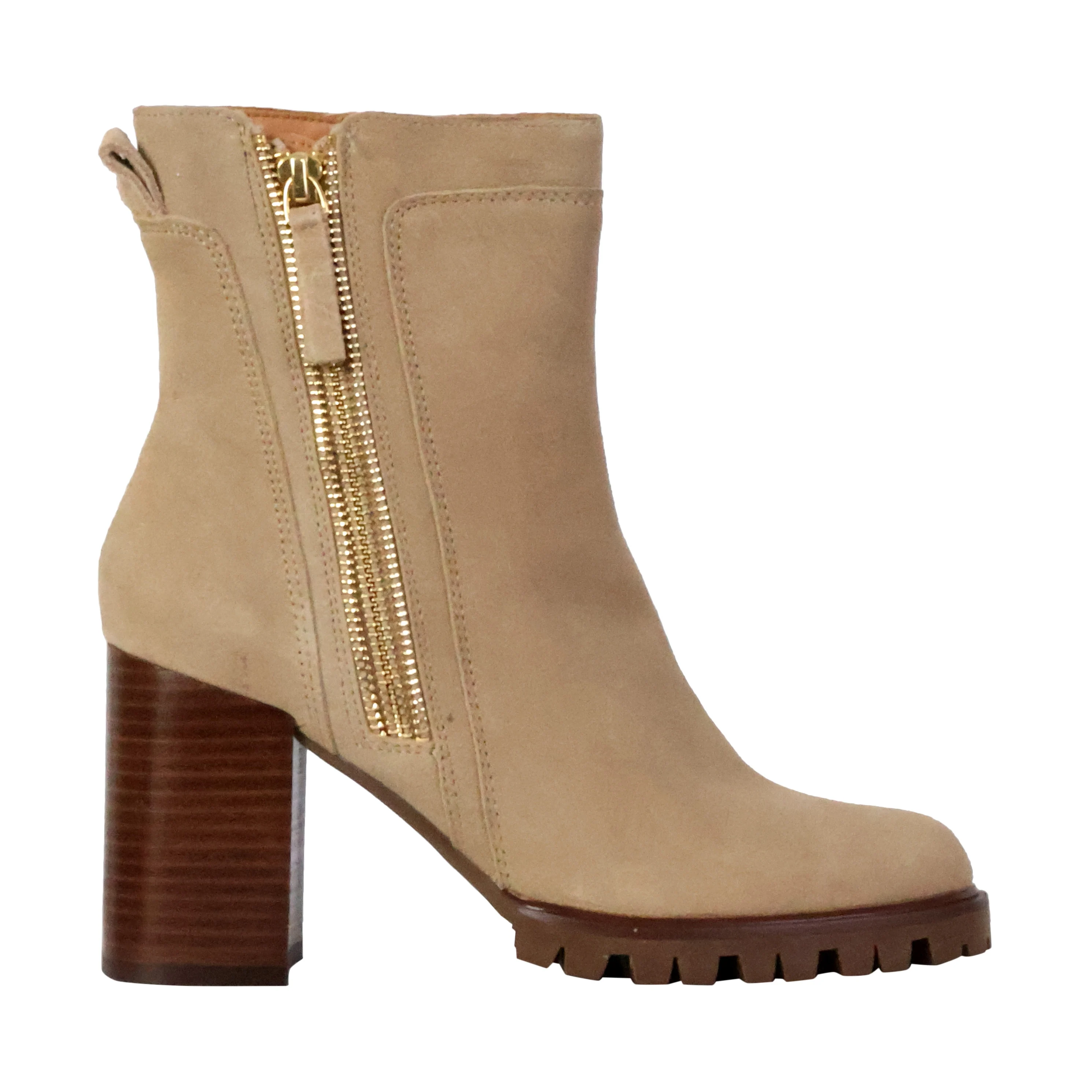 Bottines à talon cuirsilene | Beige