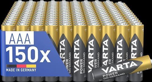 VARTA - Power on Demand - Alkaline Batterijen - AAA - Verpakking van 150