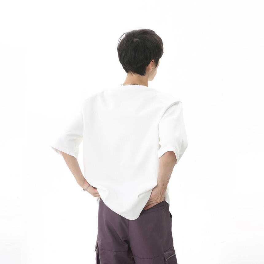 FAERIS - T-shirt met korte mouwen, ronde hals en sterrenprint