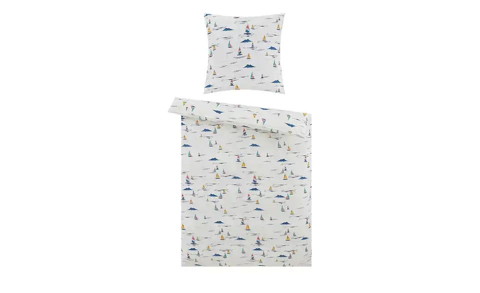 Satin Bettwäsche Segelboote