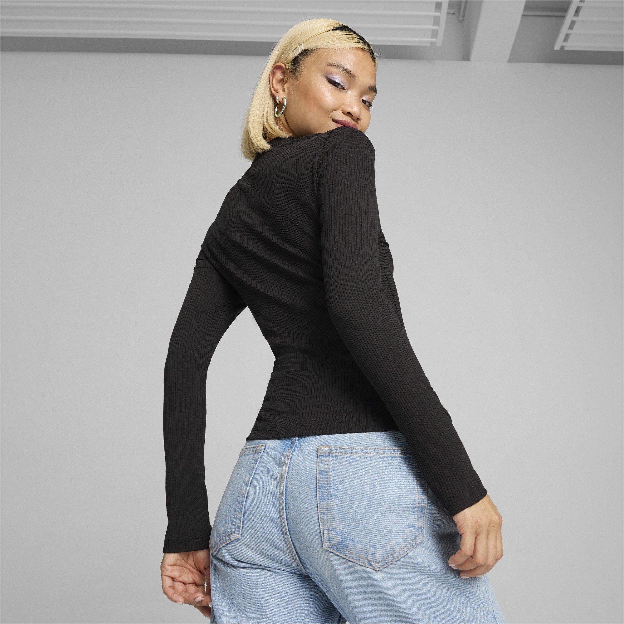 Puma CLASSICS Ribbed Half-Zip Long Sleeve