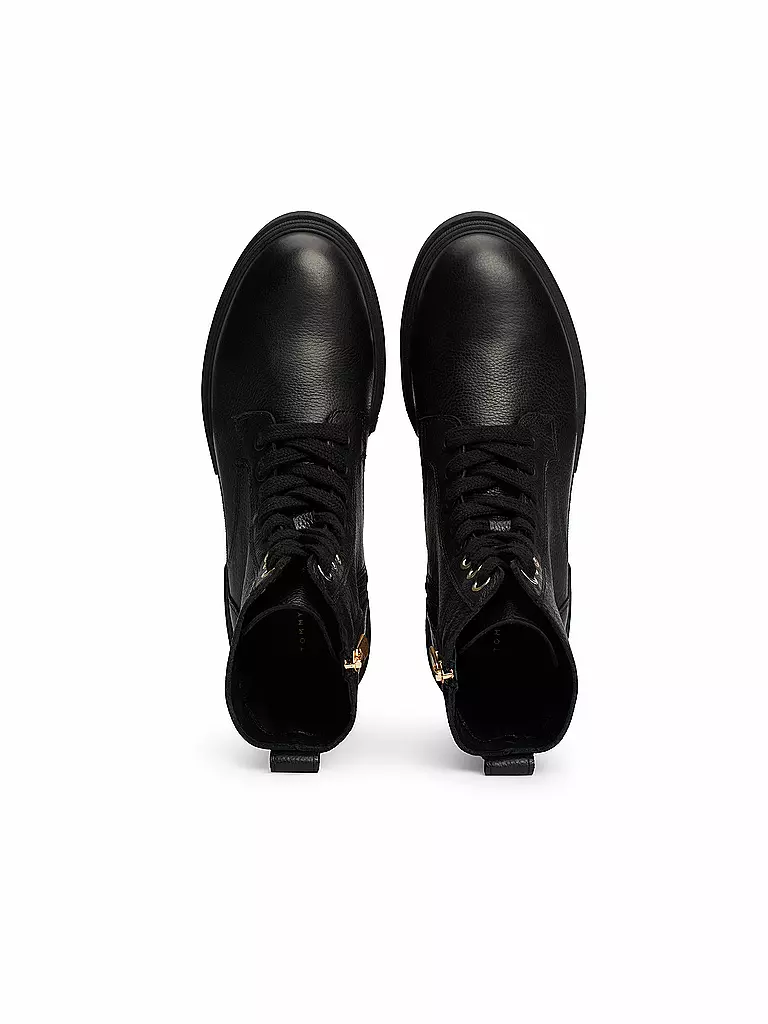 TOMMY HILFIGER Schnürboots schwarz