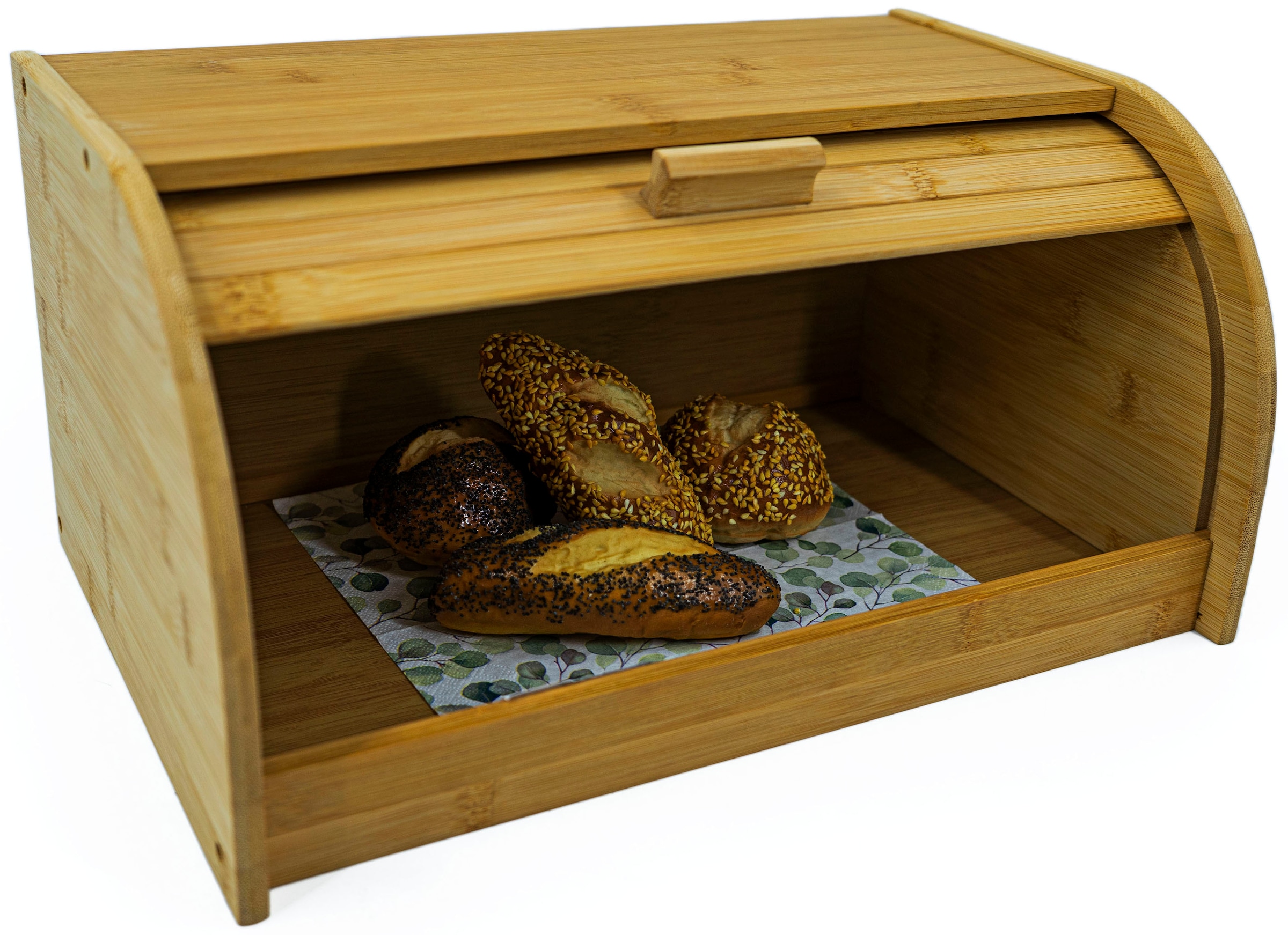 NOOR LIVING Brotkasten »Rollbrotkasten« 1 Stk. tlg. Rolldeckel, mit Frontklape