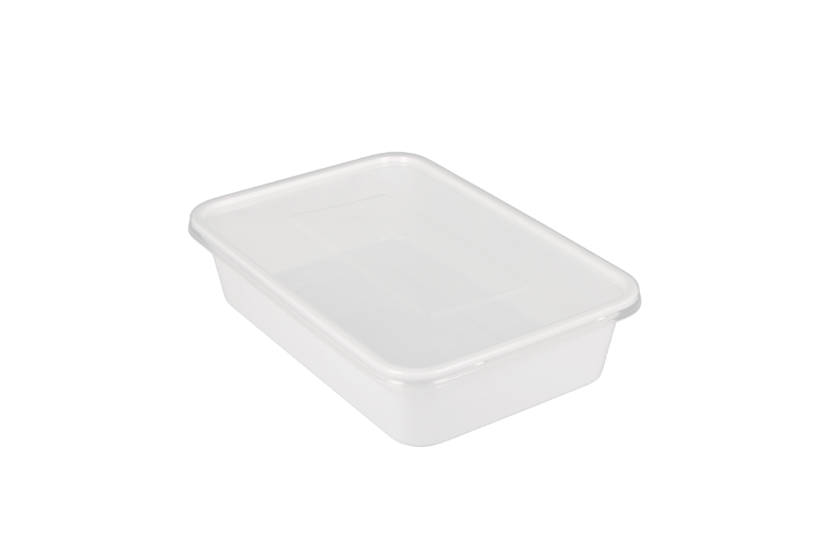 Maaltijdbak PP 500ml wit