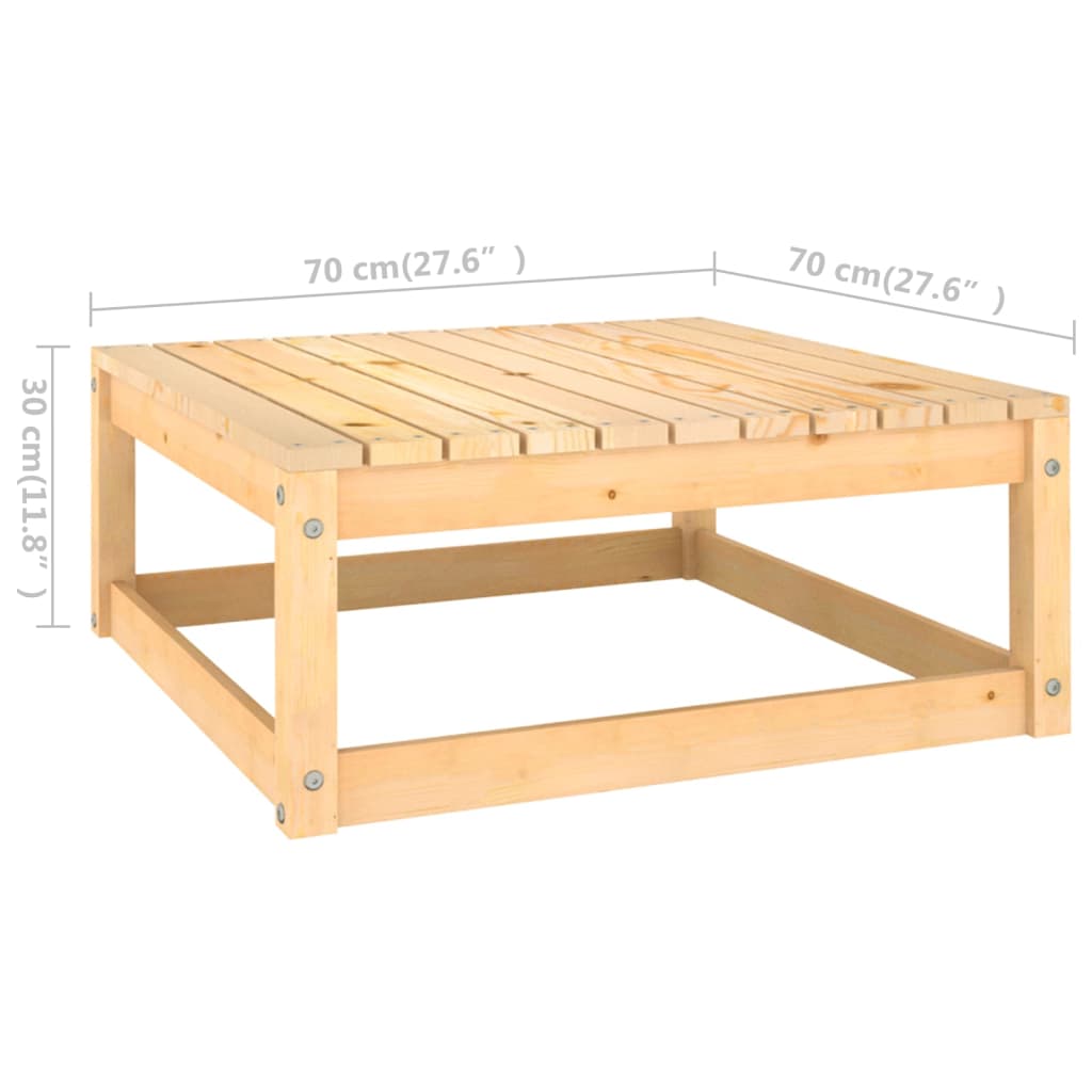 Salon de jardin meuble d'extérieur ensemble de mobilier 10 pièces avec coussins bois de pin massif