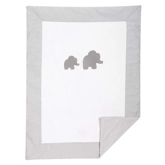 Tembo couverture éléphant   Gris Blanc        75 x 100 cm   de               Nattou