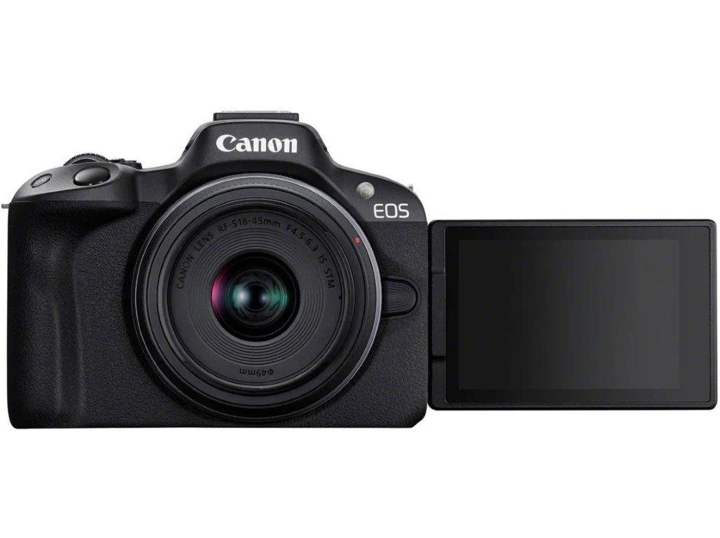 MÁQUINA FOTOGRÁFICA CANON EOS R50 BK RFS18-45IS STM