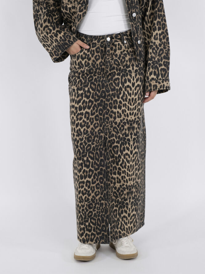 Neo Noir Frankie Leopard Skirt Leopard