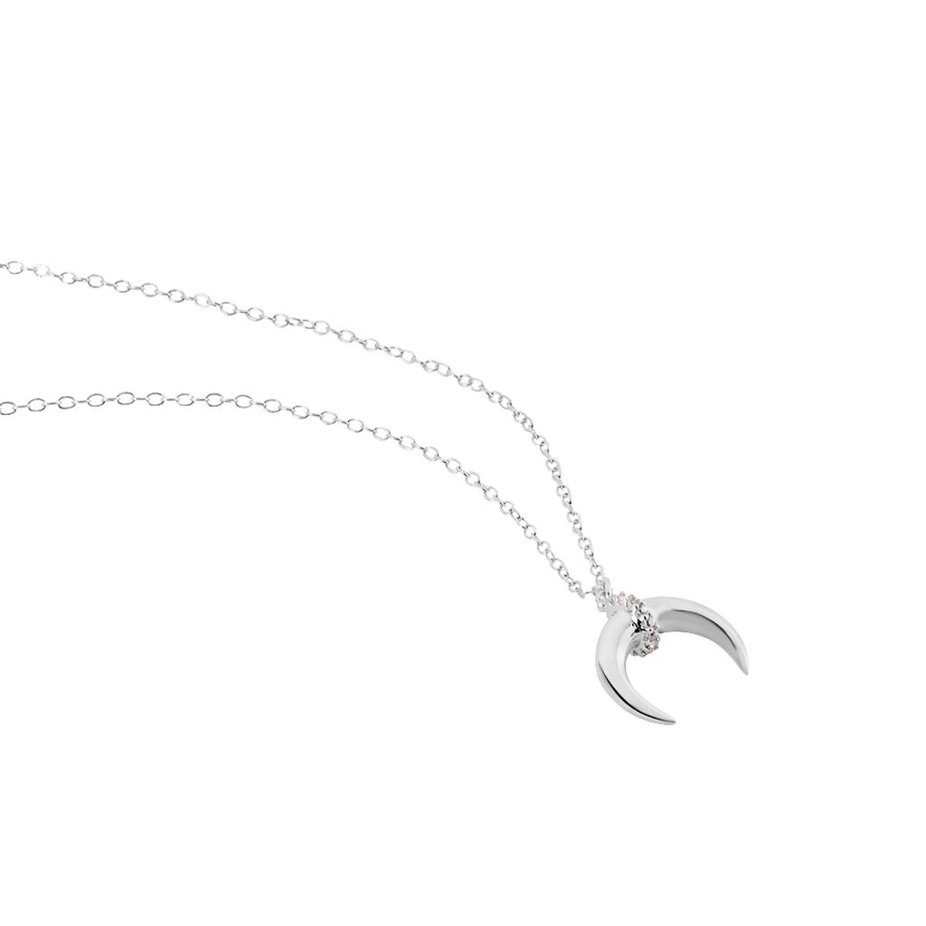 Collier Argent Sheri Oxydes De Zirconium