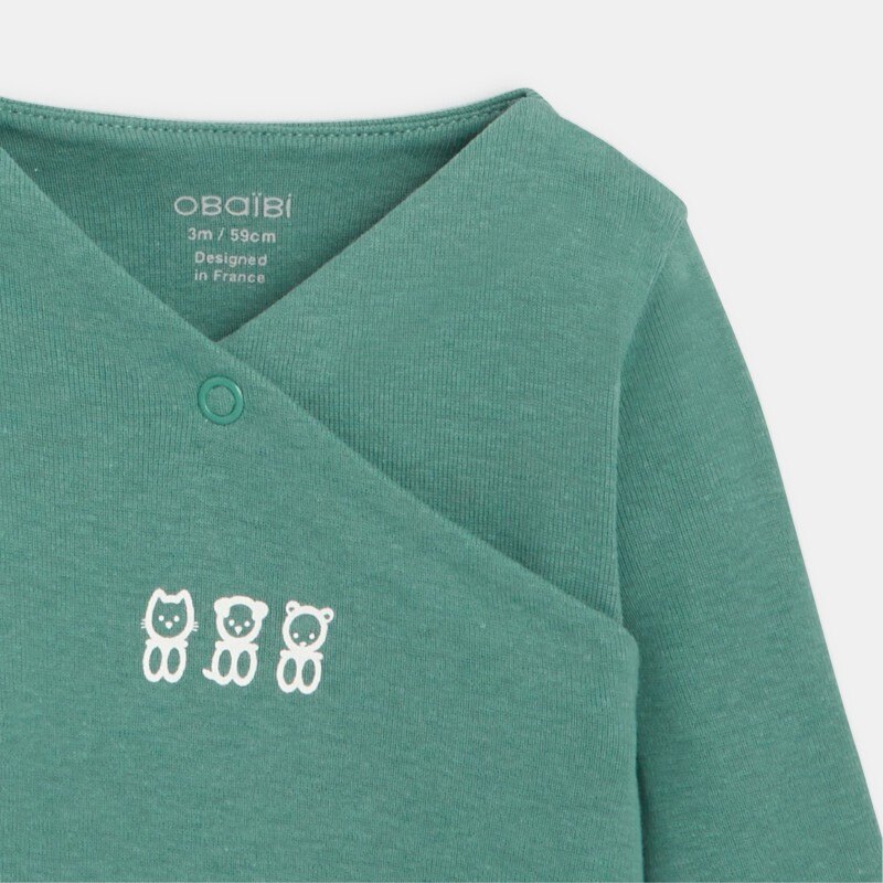 Body croisé (lot de 5) vert naissance Vert