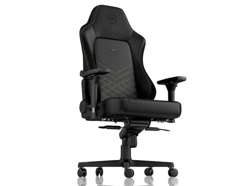 noblechairs Gaming-Stuhl HERO Schwarz/Gold Ergonomischer Gaming-Stuhl