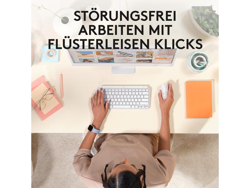 Logitech Ergonomische Maus Lift for Mac off-white Für Mac optimierte, ergonomische Maus mit vertikalem Design für kleine bis mittelgrosse Hände
