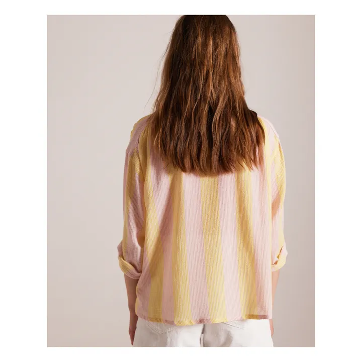 Sacrécoeur Blouse Ella Rayures Coton Bio | Jaune