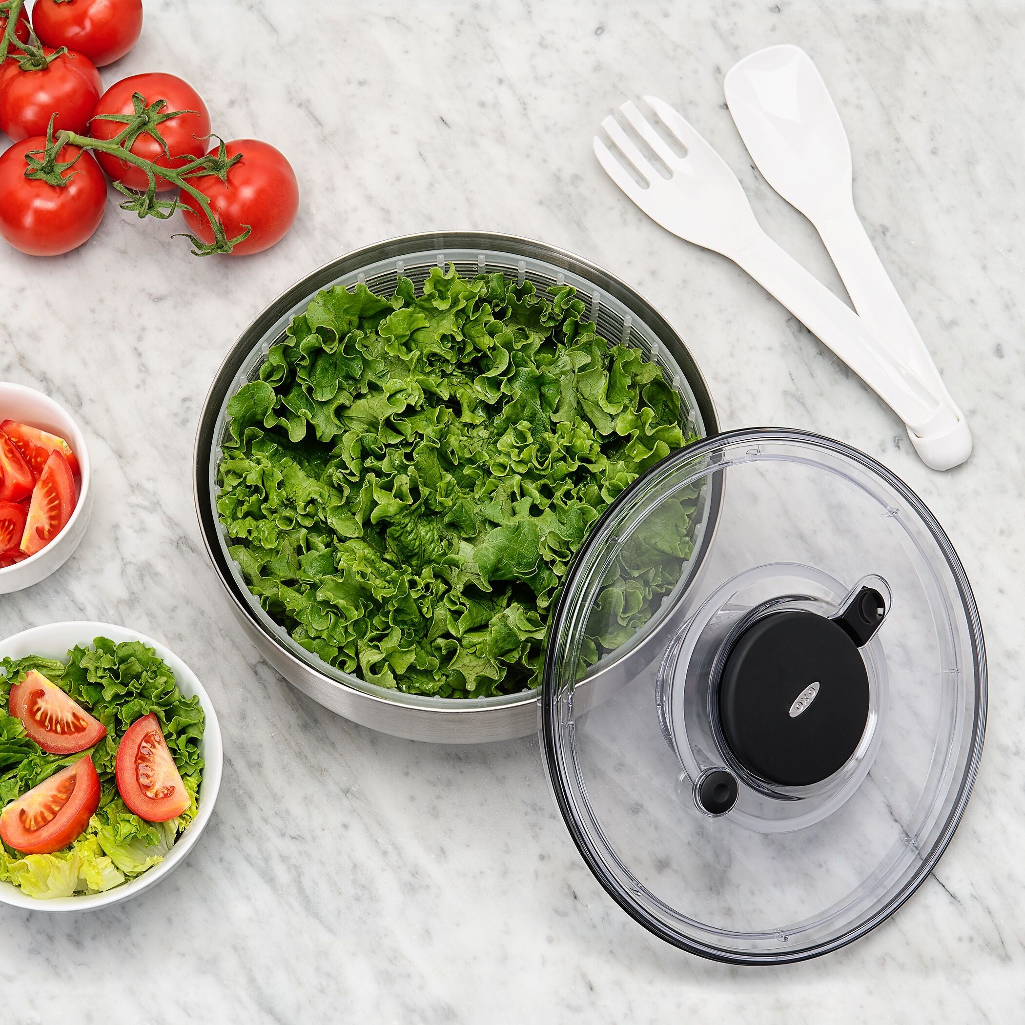 OXO Salatschleuder - Silber / H: 20.0 cm