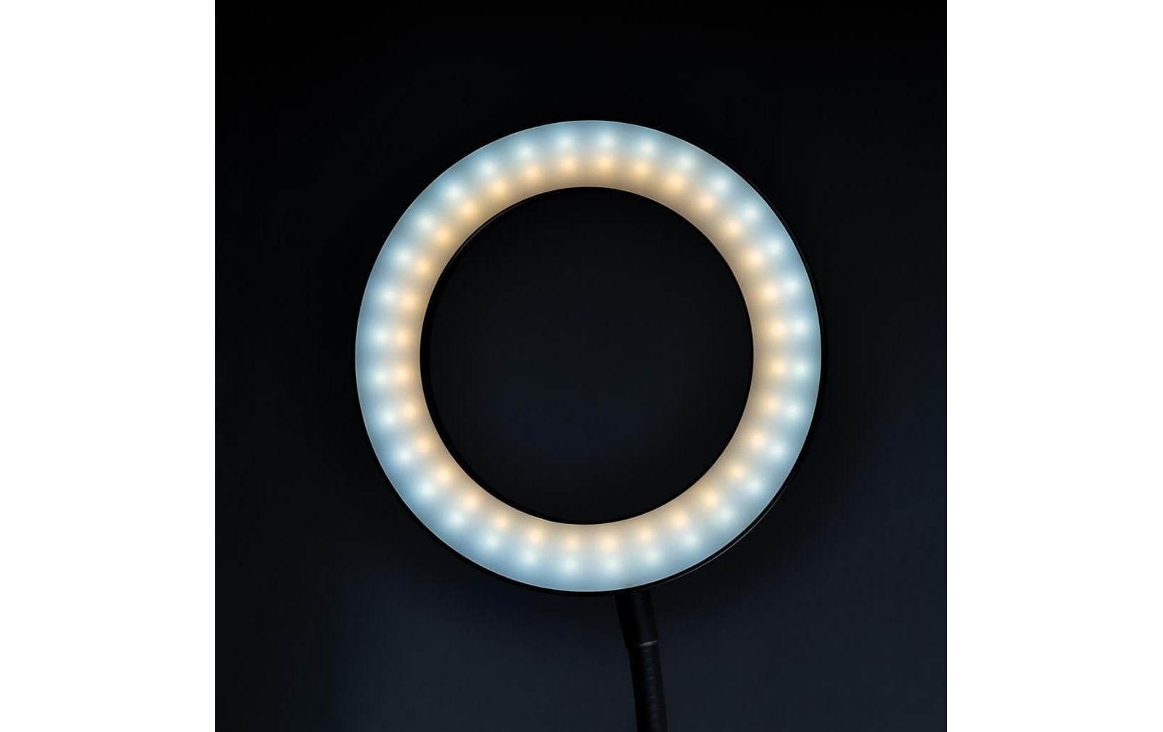 Videoleuchte LED Selfie Ringlicht Bi-Color SLR-16Vielseitige LED-Ringleuchte für Influencer, Tutorials, Selbstportraits
