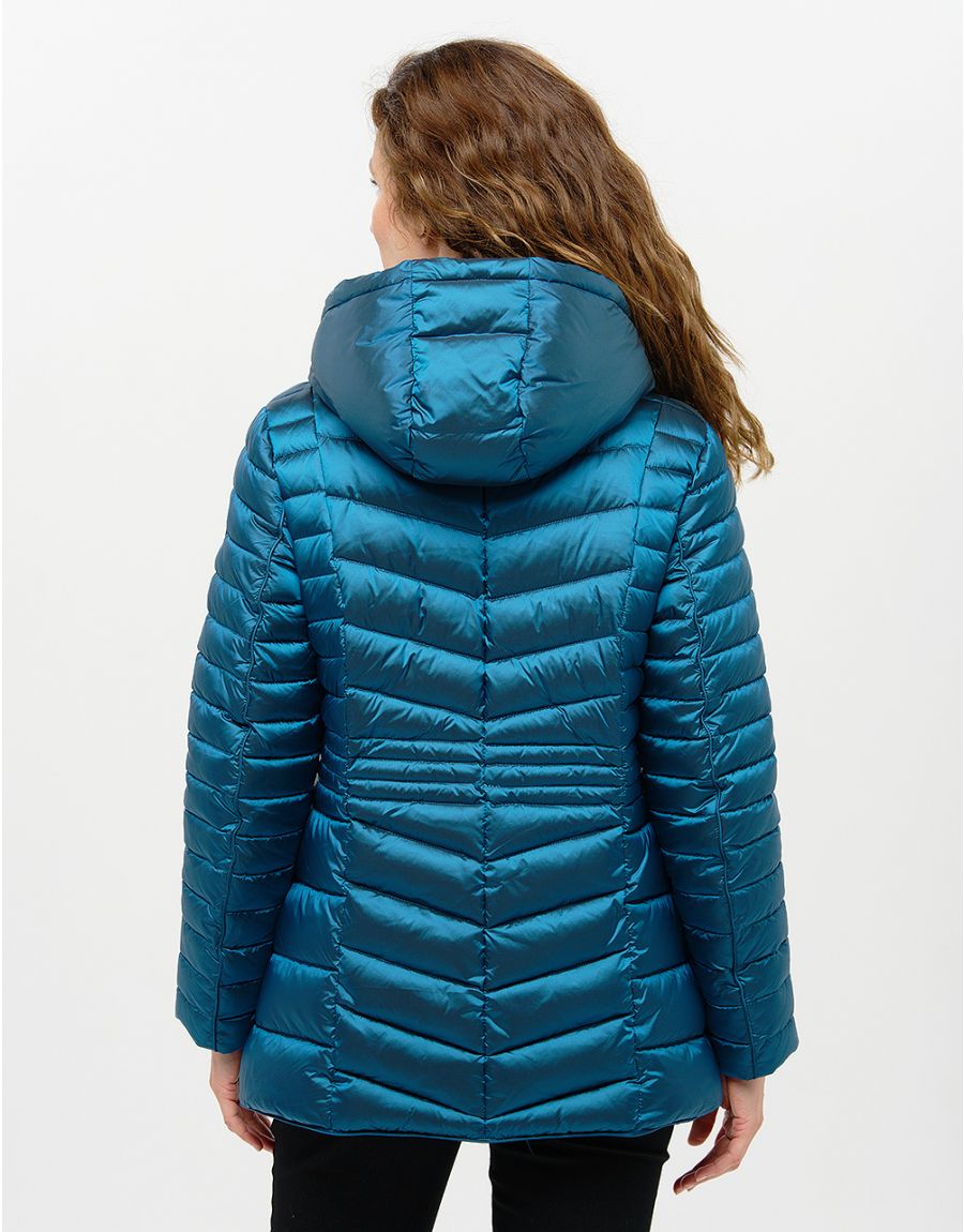 Doudoune matelassée bleu