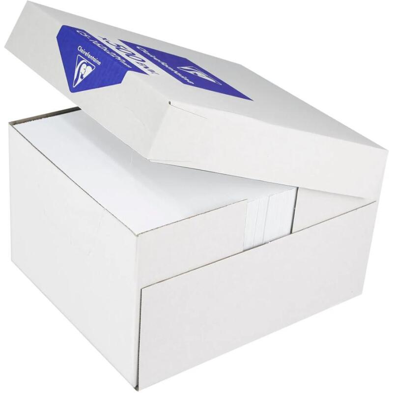 Enveloppe Clairefontaine pour machine de mise sous pli automatique 80 g/m² blanche sans fenêtre avec patte gommée - Boite de 500