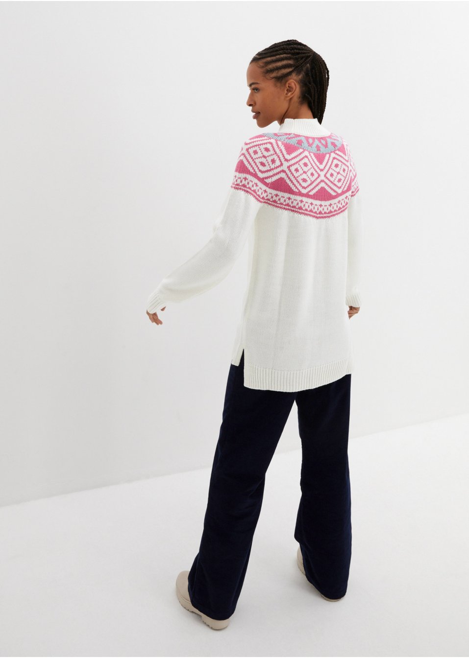 Pull norvégien avec fentes latérales