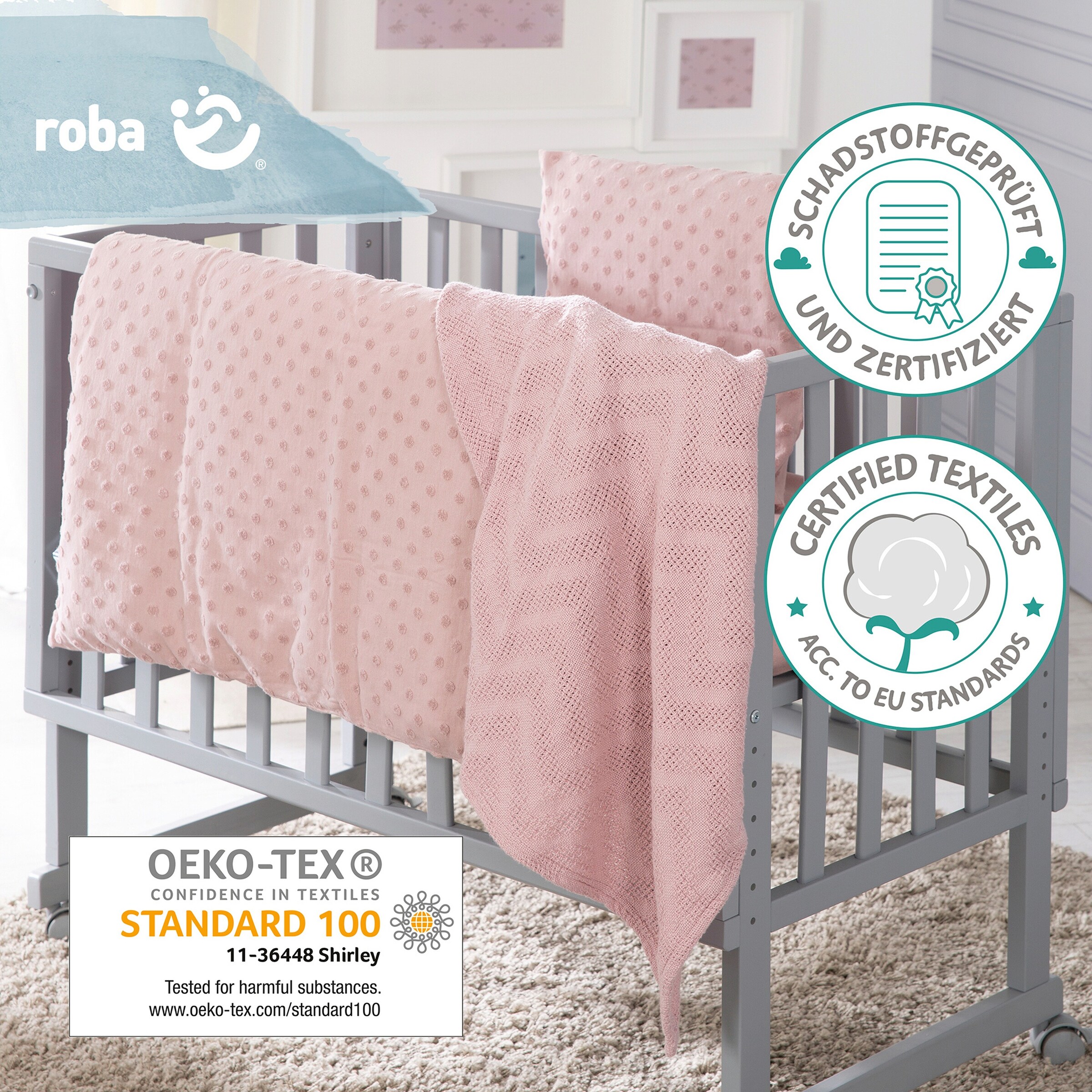 roba Geschenkset BIO-Jersey Schlafen klein Lil Planet rosa
