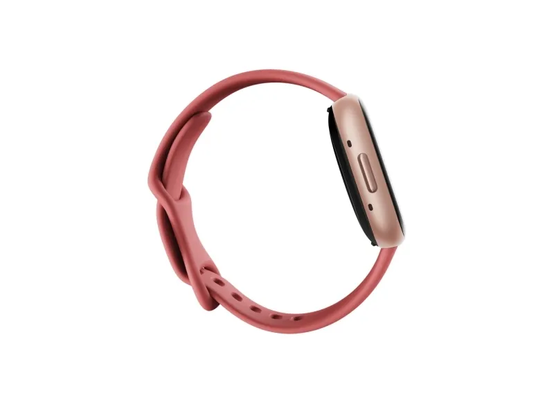 Fitbit Versa 4 - 40 mm - kobberrose - smart ur med bånd - pink sand - båndstørrelse: S/L - NFC, Bluetooth