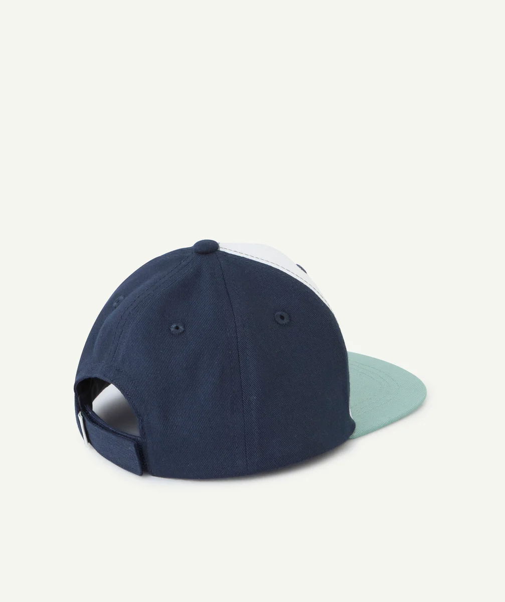 casquette bébé garçon en coton coloré avec bouclettes