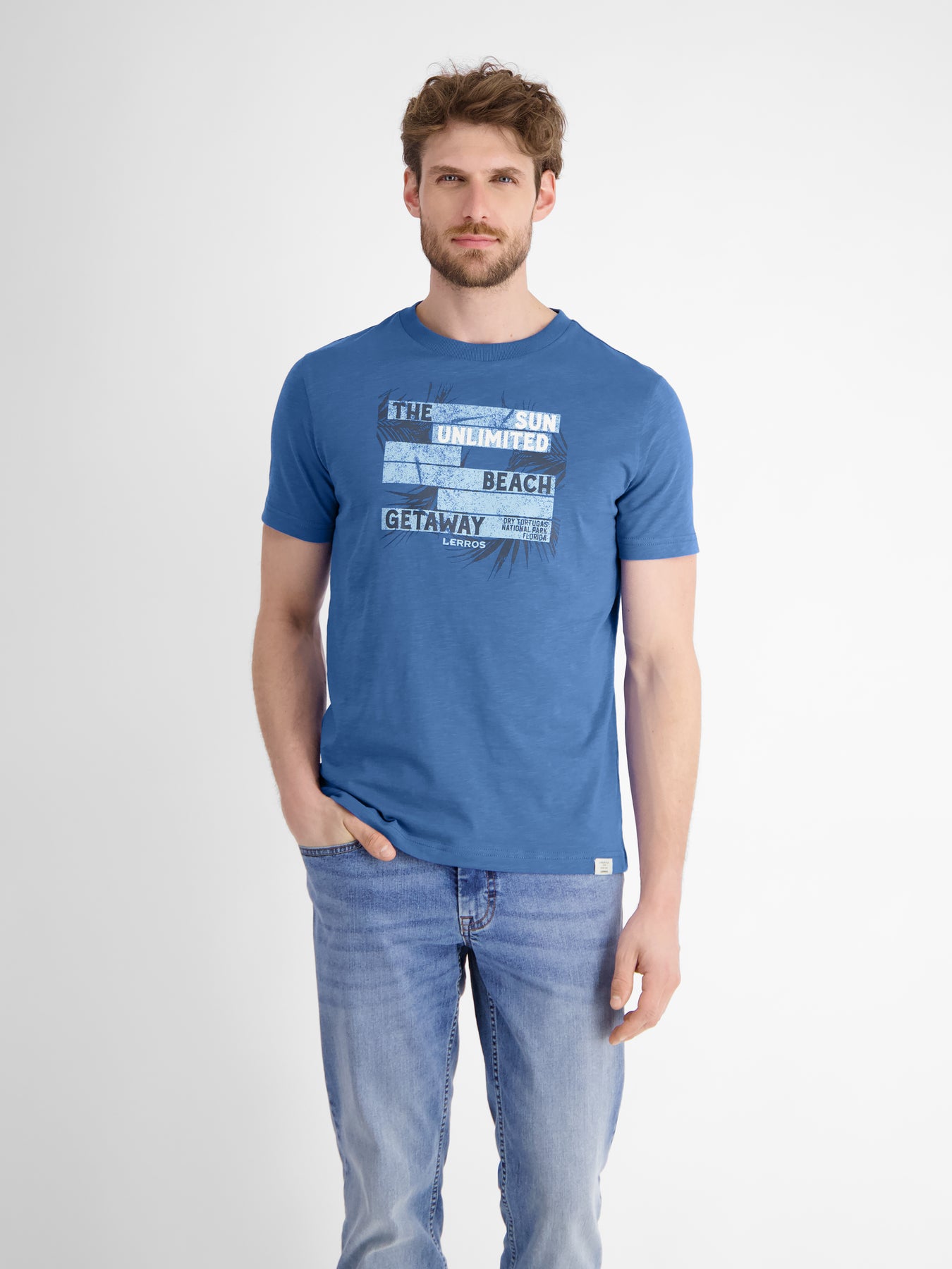Herren T-Shirt mit sommerlichem Brustprint