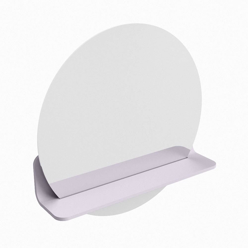 Mondiaz Spot spiegel rond Ø50cm met planchet cale