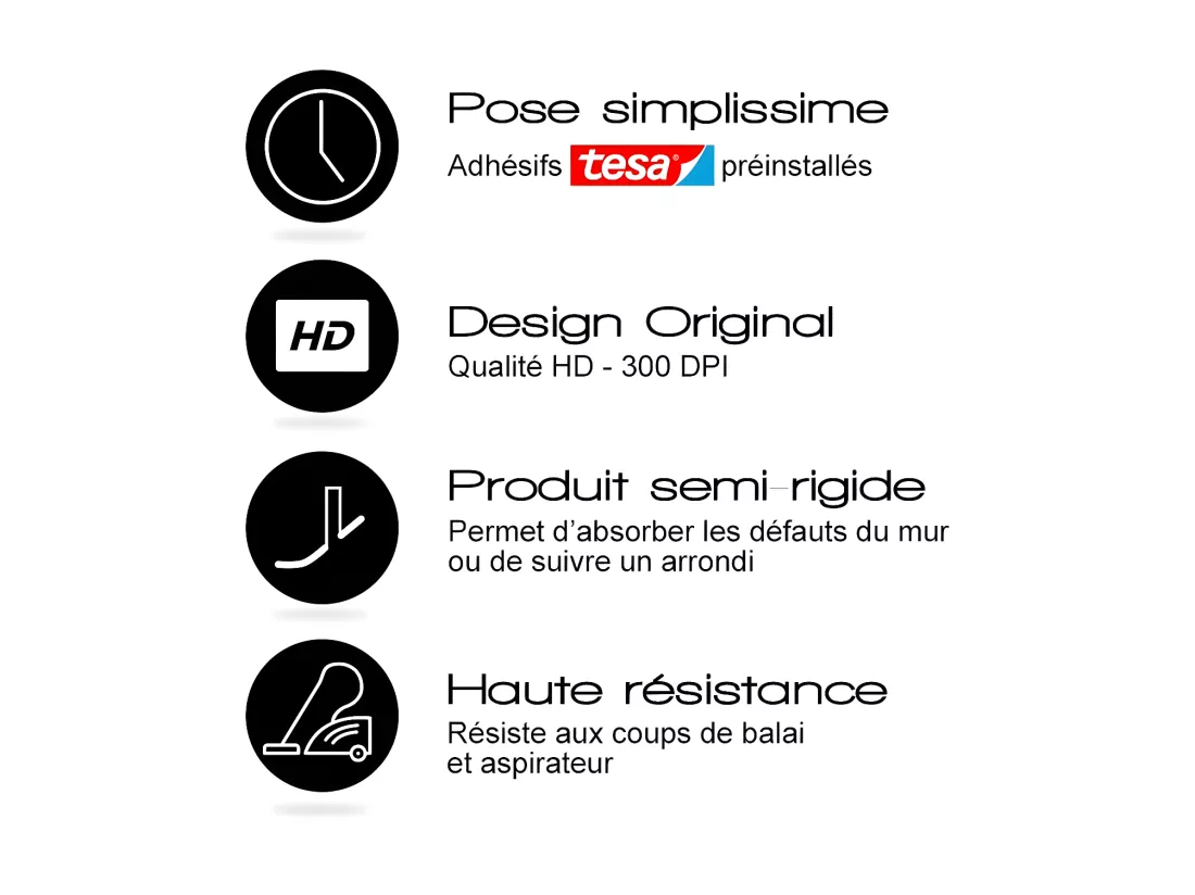 Plinthe PVC lot de 25 L200xH. 8cm - Bronze Brossé - PVC