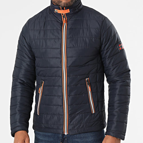Doudoune Capuche Bleu Marine