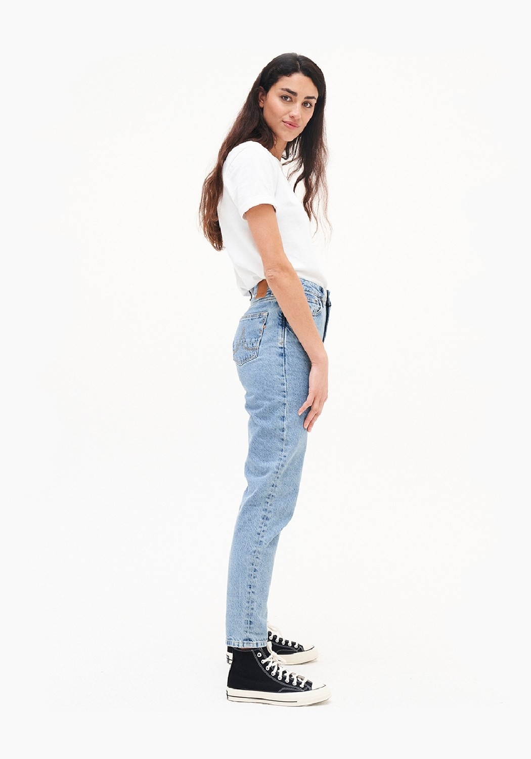 Kuyichi Damen-Jeans Nora Mom Fit Heritage Blue