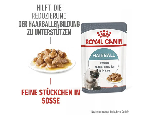 ROYAL CANIN Hairball Care natvoer voor katten in saus, 85 g